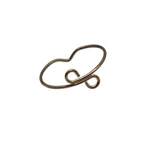 Adjustable Gold-Toned Wire Ring (Size 7)